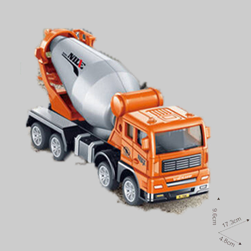 Inertia Engineering Fleet Toy Fire truck, excavator, concrete mixer truck, sanitation truck, missile launcher vehicle, boy's inertia toy car, aerial ladder truck.