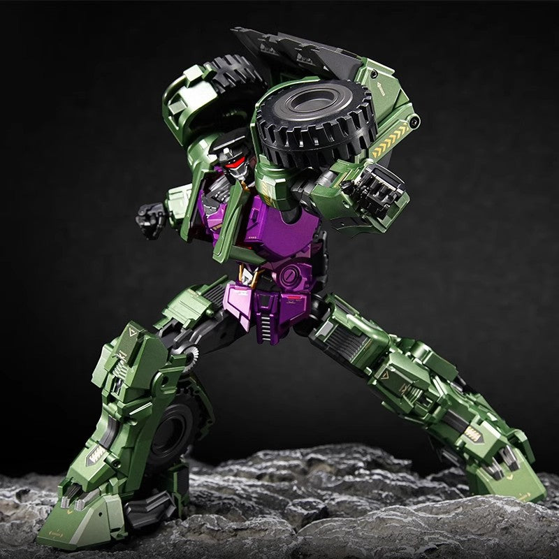 DST02-001 Forklift Warrior Mighty God Combined Transforming Robot Toy for Kids Action Figure