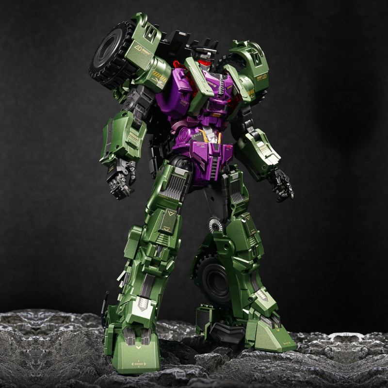 DST02-001 Forklift Warrior Mighty God Combined Transforming Robot Toy for Kids Action Figure