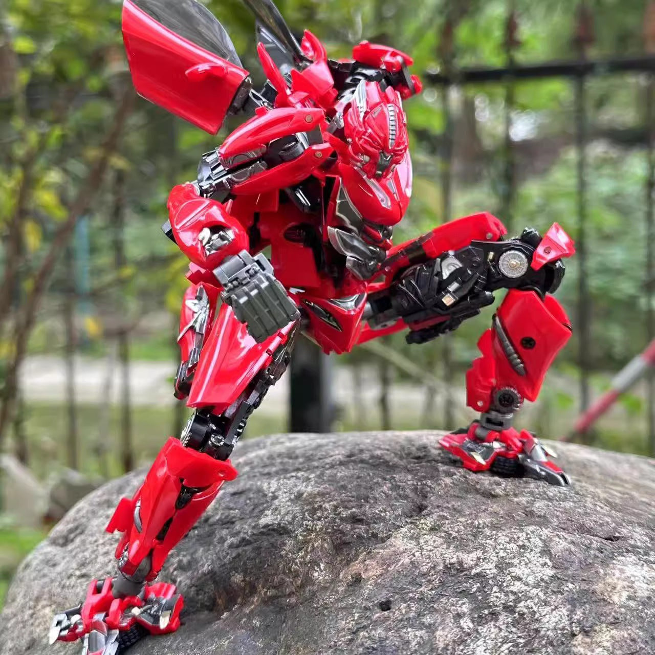 Premium Edition Transformable Toy EC-01 Dino (K-version UT) - Ferrari Movie 3 Autobot Die-cast Collectible