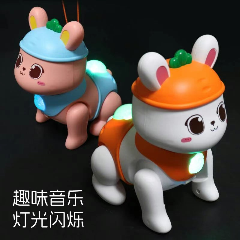 New children's toy: Sound and Light Bouncing Rabbit