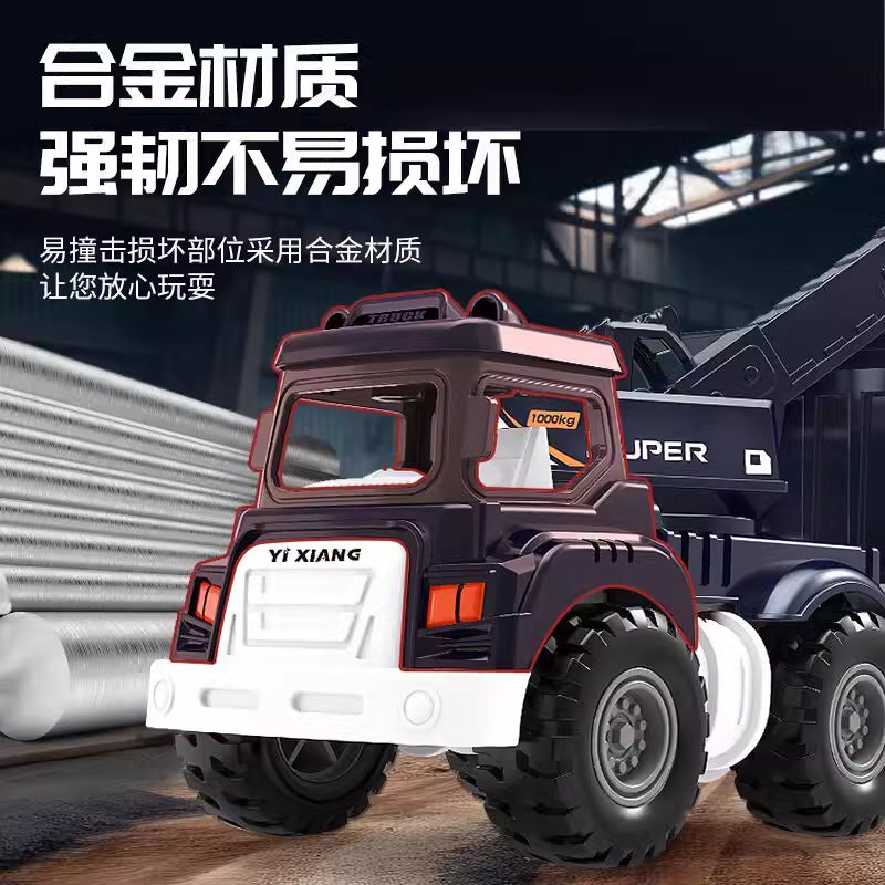 Engineering Inertial Alloy Model Excavator/Crane/Truck/Tanker/Watering Truck Children's Toys