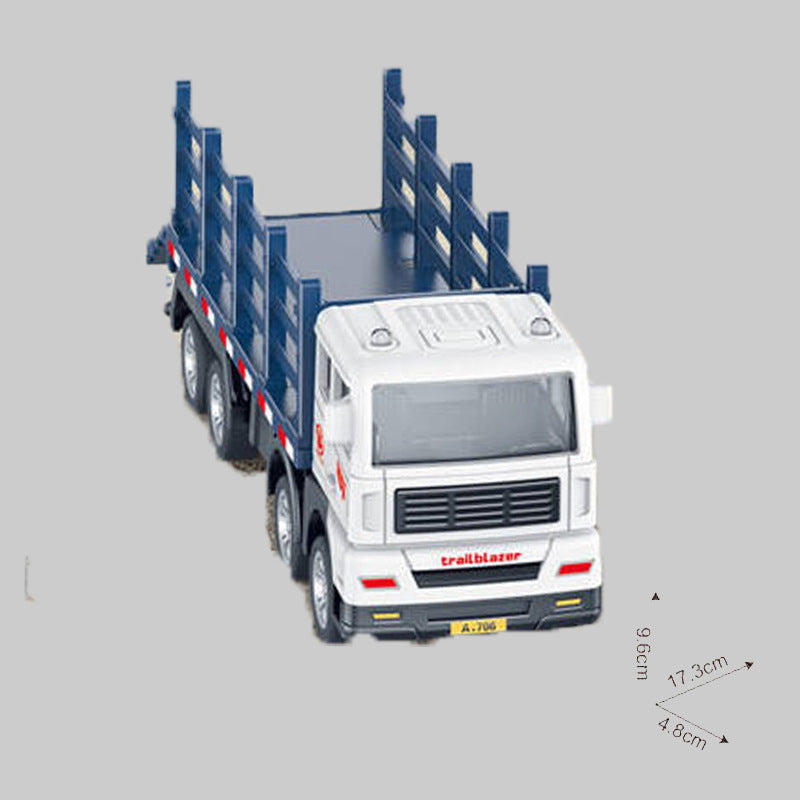 Inertia Engineering Fleet Toy Fire truck, excavator, concrete mixer truck, sanitation truck, missile launcher vehicle, boy's inertia toy car, aerial ladder truck.