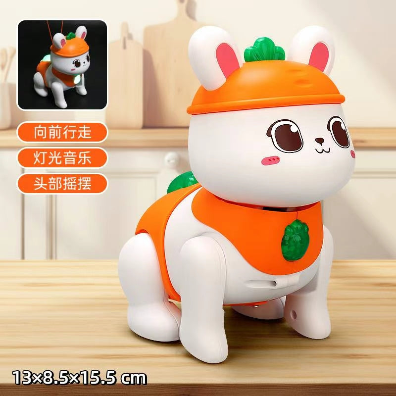 New children's toy: Sound and Light Bouncing Rabbit